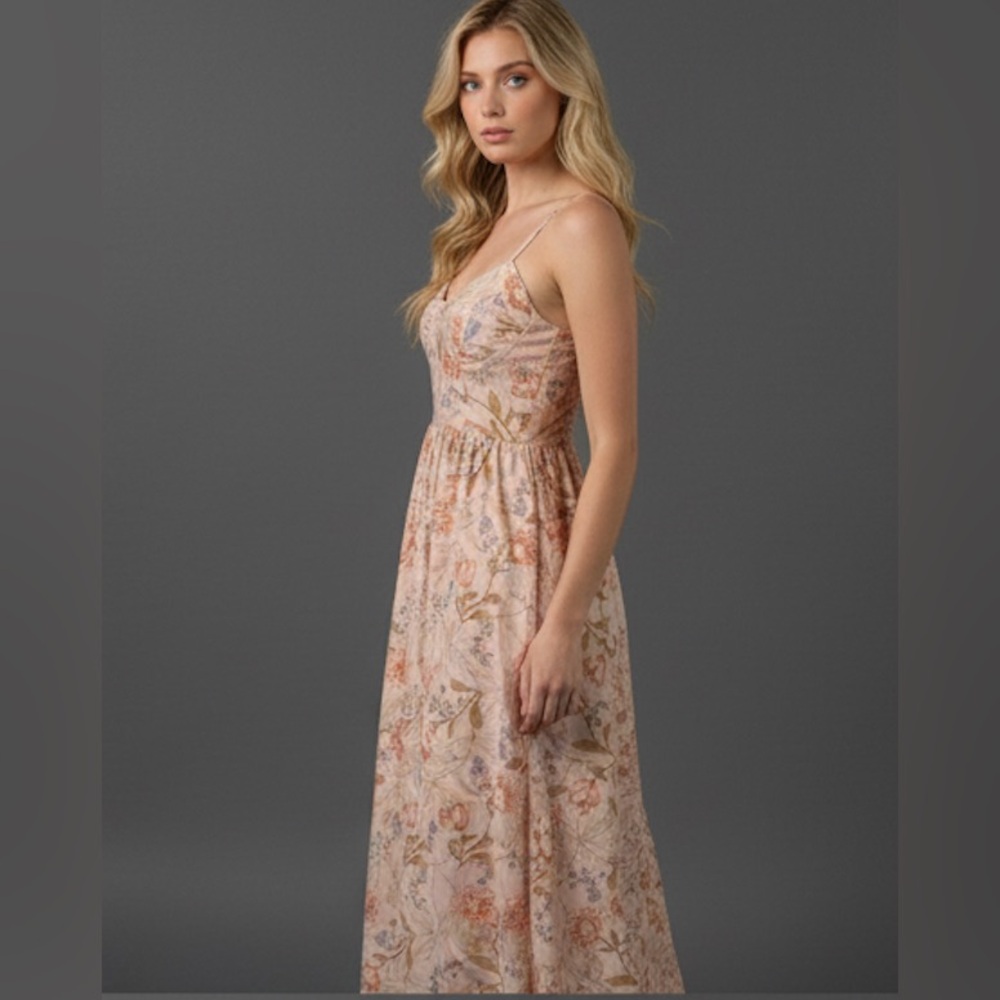 Bohemian Floral Print Cami Dress - Picture 4 of 10